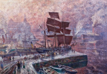 Картина "grey weather at pipervika, akershus" художника "дирикс карл эдвард"