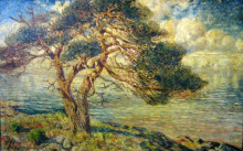 Репродукция картины "pin au bord de la mer" художника "дирикс карл эдвард"