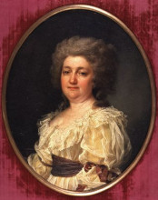 Картина "portrait of n. y. levitsky (wife of the artist)" художника "дмитрий левицкий"
