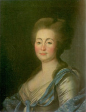 Копия картины "anna dorothea louise schmidt, n&#233;e. baroness klossen" художника "дмитрий левицкий"