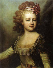 Копия картины "grand duchess alexandra pavlovna of russia" художника "дмитрий левицкий"