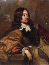 Репродукция картины "edward hyde, 1st earl of clarendon" художника "добсон уильям"