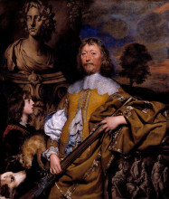 Репродукция картины "portrait of endymion porter" художника "добсон уильям"