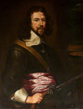 Картина "portrait of sir edward dering" художника "добсон уильям"