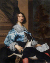 Картина "portrait of richard fanshawe" художника "добсон уильям"