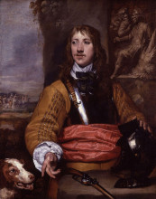 Репродукция картины "portrait of richard neville" художника "добсон уильям"