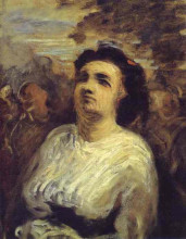 Копия картины "бюст женщины" художника "домье оноре"