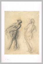 Репродукция картины "два эскиза танцовщицы" художника "домье оноре"