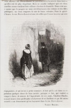 Копия картины "рю пьер леско, улицы парижа при людовике лурене" художника "домье оноре"