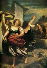 Копия картины "мельник, его сын и осел" художника "домье оноре"