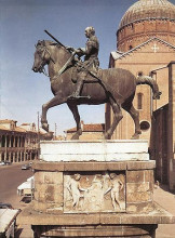 Репродукция картины "the equestrian statue of gattamelata" художника "донателло"