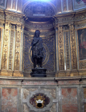 Репродукция картины "statue of st. john the baptist in the duomo di siena" художника "донателло"