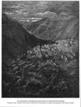 Картина "уничтожение в дамаске армии конрада iii германского" художника "доре гюстав"