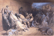 Картина "мученичество святых младенцев" художника "доре гюстав"