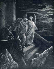 Репродукция картины "св. петр освобожденный из тюрьмы" художника "доре гюстав"