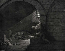 Копия картины "ад. песнь тридцать третья" художника "доре гюстав"