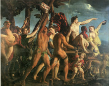Репродукция картины "triumph of bacchus" художника "досси доссо"