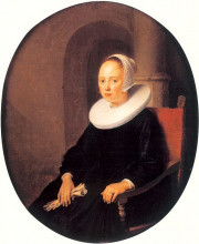 Копия картины "portrait of a woman" художника "доу герард"