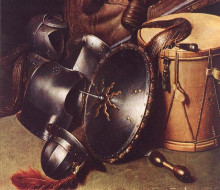 Картина "officer of the marksman society in leiden (detail)" художника "доу герард"