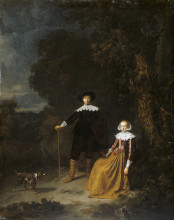 Копия картины "portrait of a couple in a landscape" художника "доу герард"