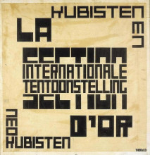 Репродукция картины "design for an exhibition poster for &quot;la section d&#39;or&quot;" художника "дусбург тео ван"