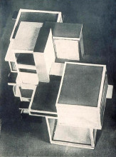 Репродукция картины "model of artist&#39;s house" художника "дусбург тео ван"