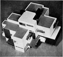 Копия картины "private house, model, seen from the west" художника "дусбург тео ван"