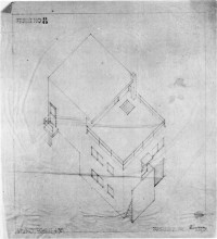 Картина "axonometric drawing of the house in meudon" художника "дусбург тео ван"