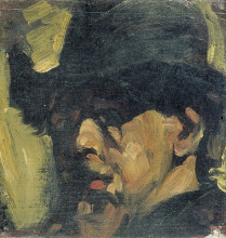 Копия картины "self portrait with hat" художника "дусбург тео ван"