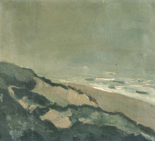 Копия картины "dunes and sea" художника "дусбург тео ван"