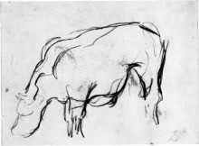 Репродукция картины "composition (the cow)" художника "дусбург тео ван"