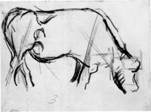 Картина "study for composition viii (the cow)" художника "дусбург тео ван"