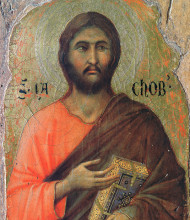 Репродукция картины "the apostle james alphaeus" художника "дуччо"
