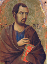 Репродукция картины "the apostle thaddeus" художника "дуччо"