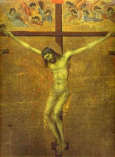 Копия картины "the crucifixion" художника "дуччо"