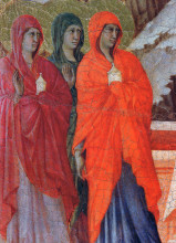 Картина "the three marys at the tomb&#160;(fragment)" художника "дуччо"