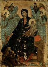 Репродукция картины "madonna of the franciscans" художника "дуччо"