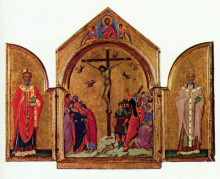 Картина "crucifixion triptych" художника "дуччо"