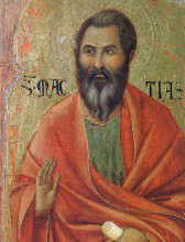 Репродукция картины "apostle matthias" художника "дуччо"