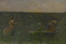 Копия картины "spring (the garden)" художника "дьюинг томас уилмер"