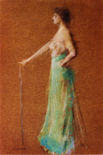 Копия картины "woman standing" художника "дьюинг томас уилмер"