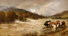 Копия картины "the flood" художника "дэвис генри уильям бэнкс"