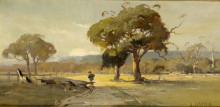 Картина "ercildoune, near ballarat" художника "дэвис дэвид"