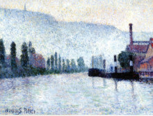 Картина "rouen, la seine et les collines &#224; canteleu" художника "дюбуа-пилле альберт"