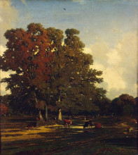 Картина "autumn landscape" художника "дюпре жюль"