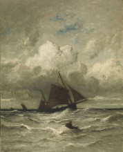 Картина "at sea" художника "дюпре жюль"