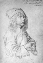 Репродукция картины "автопортрет в тринадцать лет" художника "дюрер альбрехт"