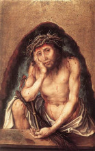 Копия картины "христос как муж скорбей" художника "дюрер альбрехт"