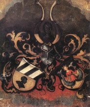 Копия картины "комбинированный герб семей тухер и рейтер" художника "дюрер альбрехт"