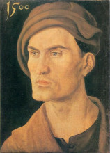 Копия картины "портрет юноши" художника "дюрер альбрехт"